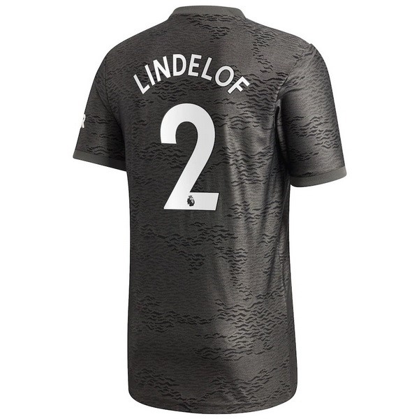 Maglia Manchester United NO.2 Lindelof 2ª 2020-2021 Nero